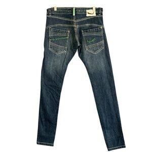 F-ITALIA Mens Slim Fit Streetwear Jeans Denim Cotton Size 32